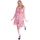 Romantické hedvábně jemné šaty "Lolita" růžové M-L sty1006